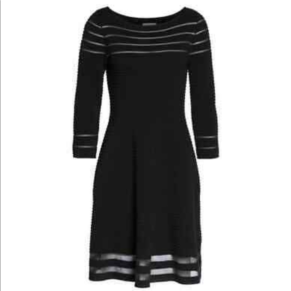 Black Eliza J 3/4 sleeve dress